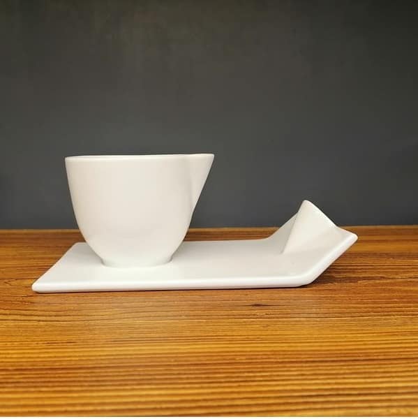 فنجان دمنوش و زیرفنجانی ساور مدل ۰۷۱۹ (دست ۶ عددی)