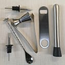 ست ۹ پارچه شیکر و اقلام همراه کد ۴۱۹۸ (۷۵۰ میلی لیتری - رنگ استیل)