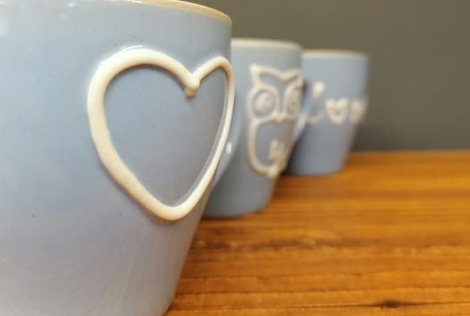 فنجان ساور مدل ۱۱۰۰۰۳ (رنگ آبی - دست ۶ عددی)